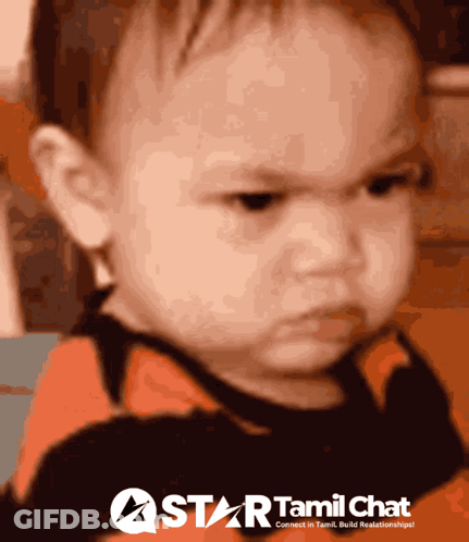 Angry Baby On Star Tamil Chat Poster GIF