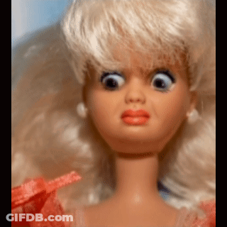 Angry Barbie Doll GIF