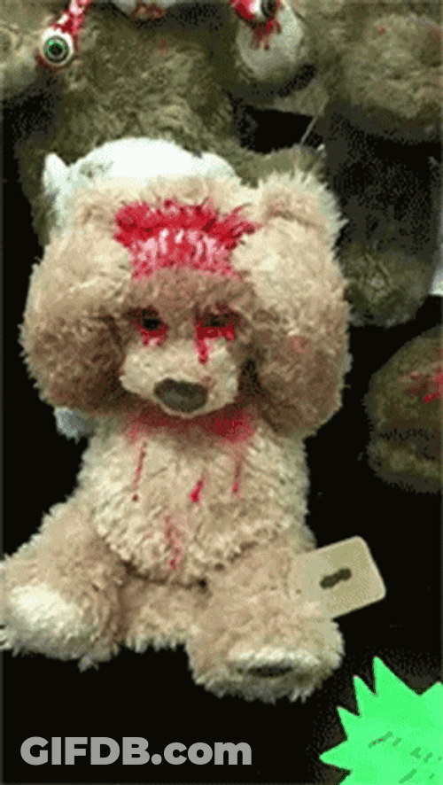 Angry Bear Bloody Scary Face GIF