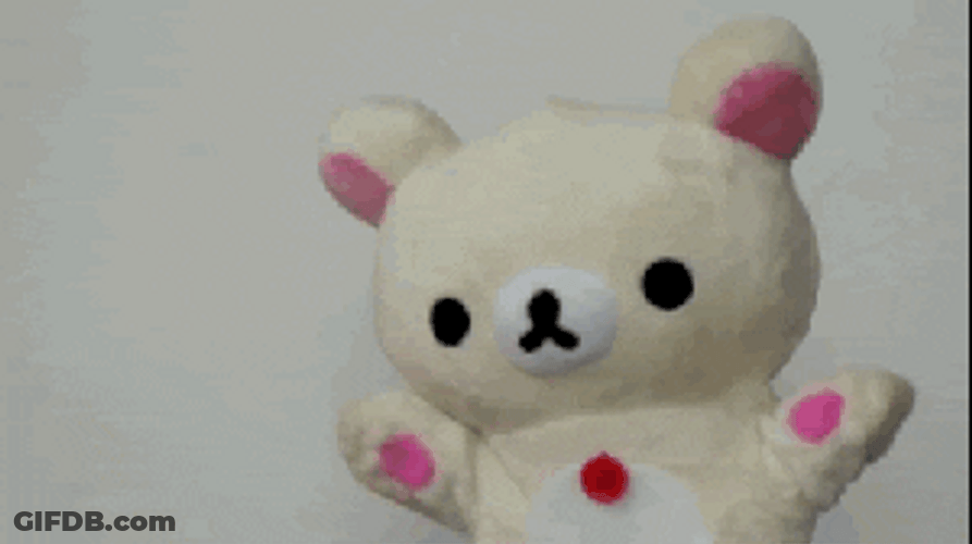 Angry Bear Cute Stuffed Toy GIF