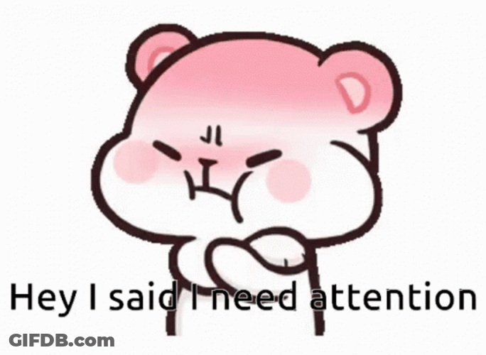 Angry Bear Needs Attention GIF