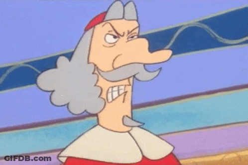 Angry Bearded Man Cartoon GIF