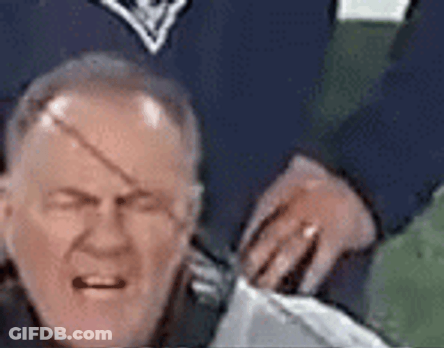Angry Bill Belichick Shouting GIF