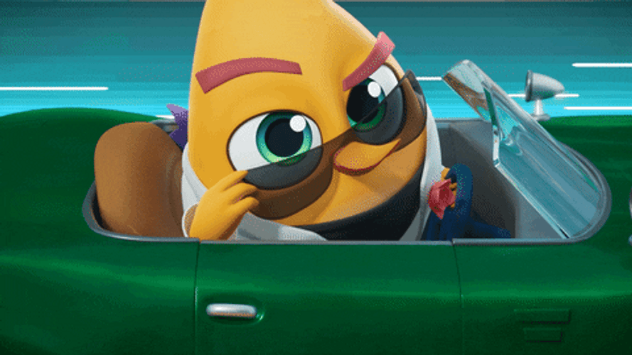 Angry Bird Showing Rizz Wink GIF