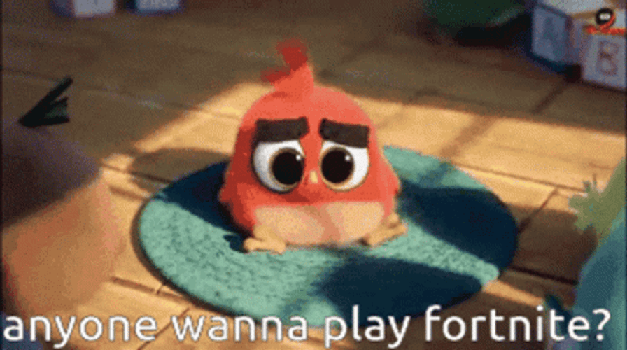 Angry Bird Wanted To Play Fortnite Meme GIF