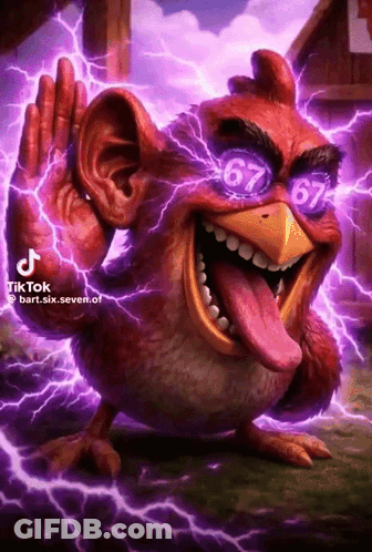 Angry Bird Wearing Sunglasses With 67 GIF