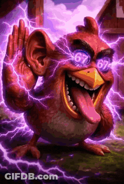 Angry Bird With Sunglasses Number 67 GIF