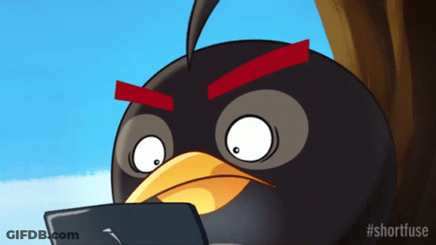 Angry Birds Black Ticking Time Bomb GIF