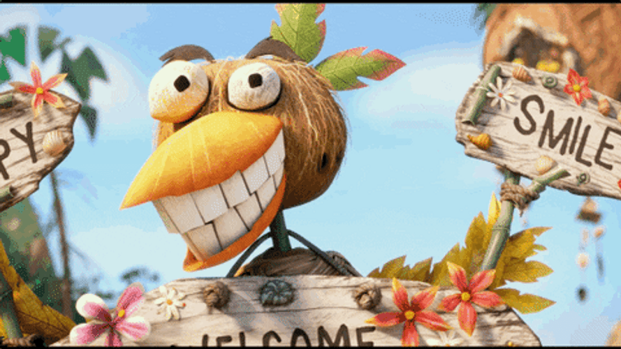 Angry Birds Creepy Coconut Dancing GIF