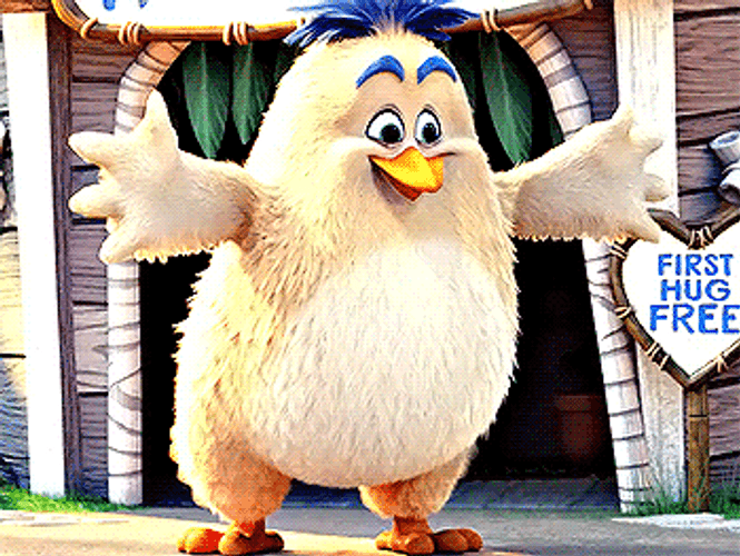 Angry Birds Disappointed Hug GIF