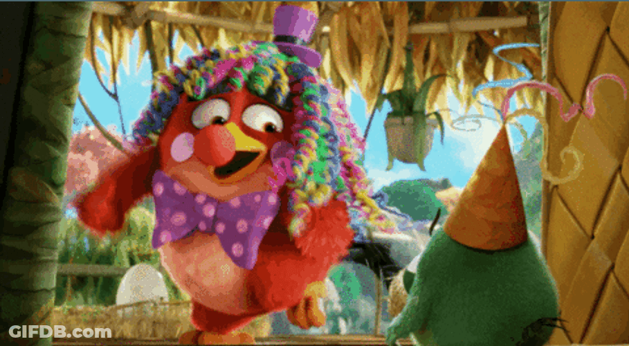 Angry Birds Happy Birthday Surprise GIF