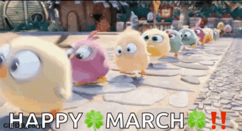 Angry Birds Happy Marchx GIF