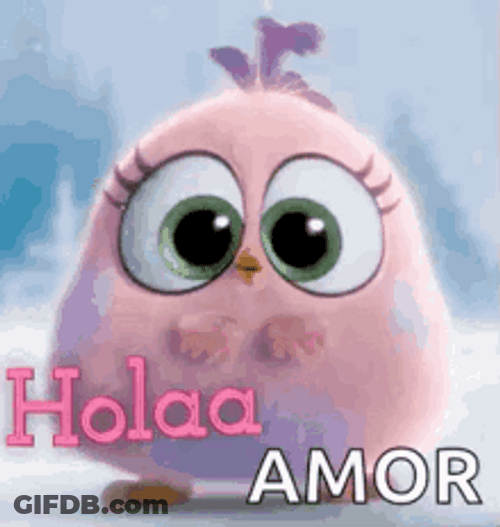 Angry Birds Hatchling Zoe Buenos Dias Amor GIF