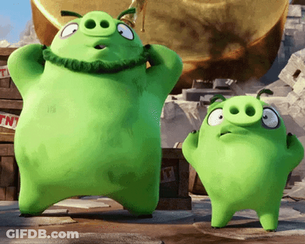 Angry Birds Hilarious Green Pigs Dancing GIF