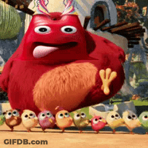 Angry Birds Jumbo Josh Face Mask GIF