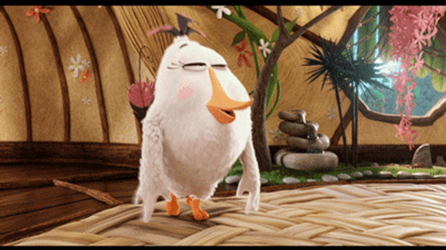 Angry Birds Matilda Crazy Wave Dance GIF
