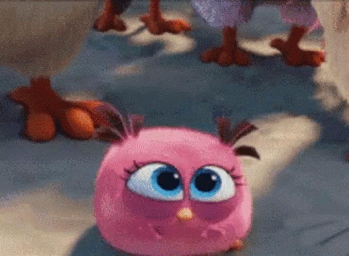 Angry Birds Pink Screaming Out Loud GIF