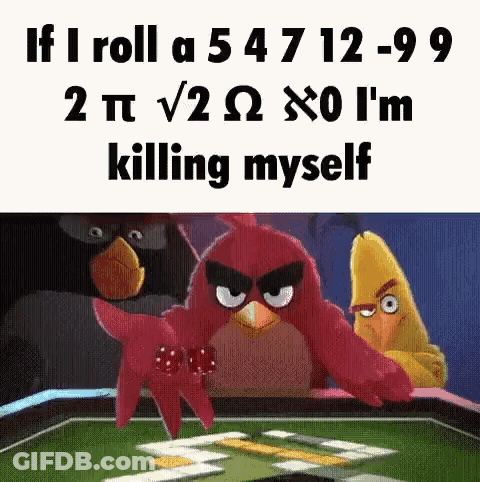 Angry Birds Playing Dominoes Talking About Killing Themselves GIF