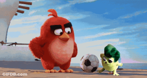 Angry Birds Playing Soccer GIF