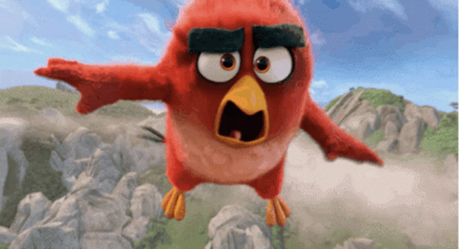 Angry Birds Red Flying High GIF