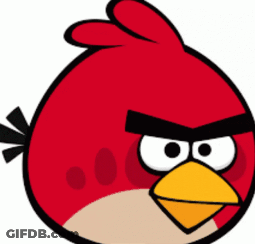 Angry Birds Red Guy Real GIF