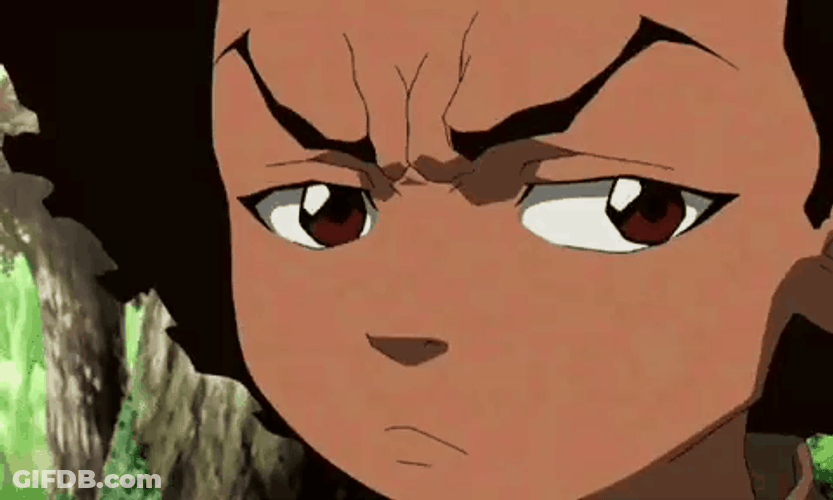 Angry Brows Riley Freeman GIF