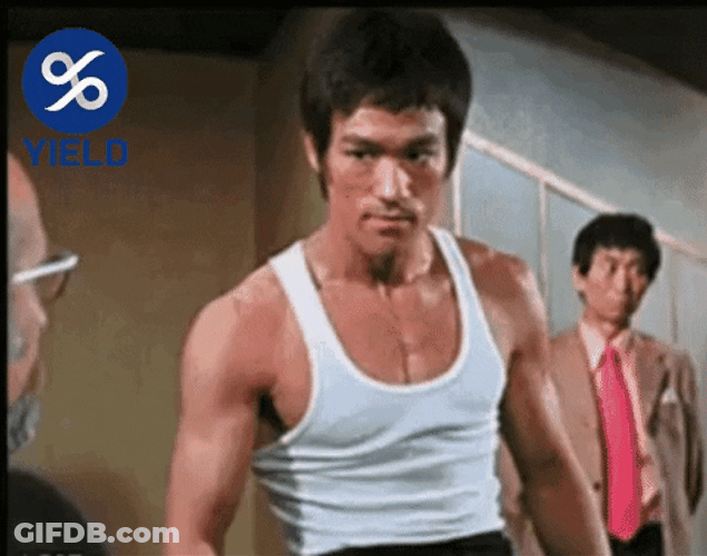 Angry Bruce Lee Hodl GIF