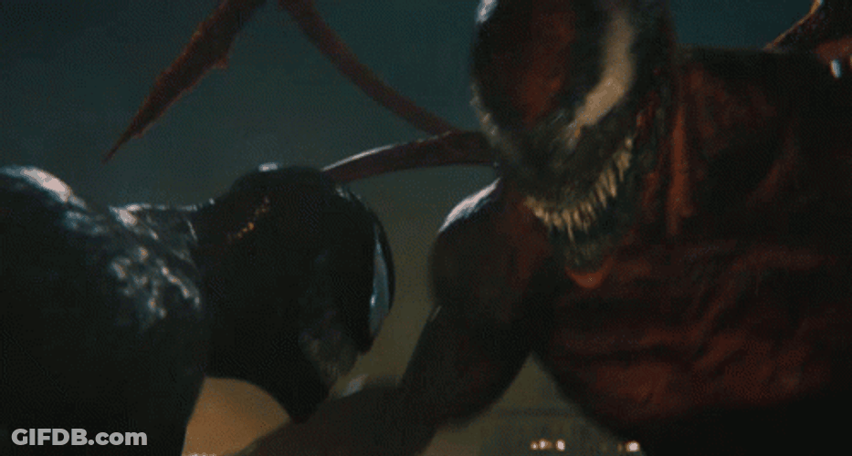 Angry Carnage Versus Venom GIF