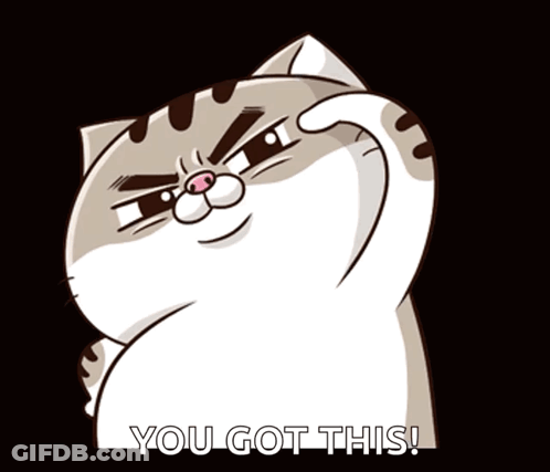 Angry Cartoon Cat You Got This GIF