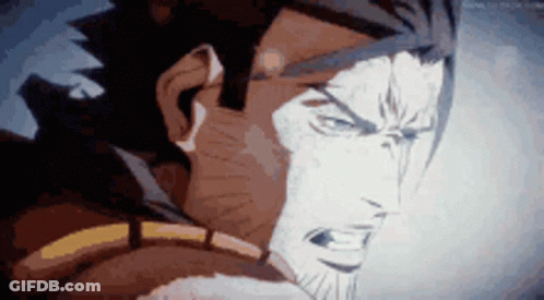 Angry Cartoon Character Close Up GIF