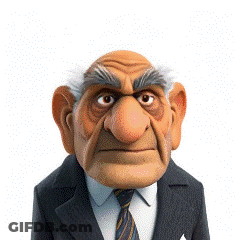 Angry Cartoon Character In Suit And Tie GIF