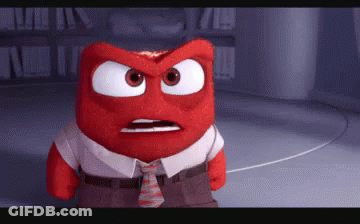 Angry Cartoon Character Wearing Tie And White Shirt GIF