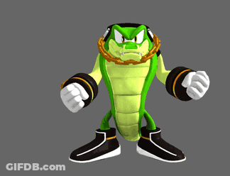 Angry Cartoon Character With Chain GIF