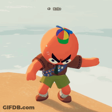 Angry Cartoon Character With Hat GIF