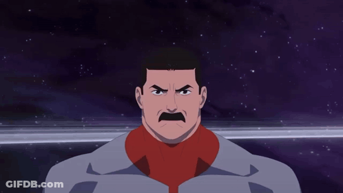 Angry Cartoon Character With Mustache And Red Scarf GIF