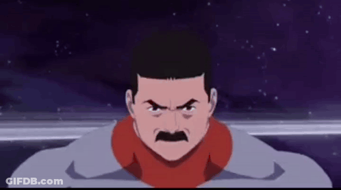 Angry Cartoon Character With Mustache GIF