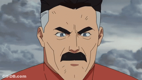 Angry Cartoon Man With Mustache And Red Shirt GIF