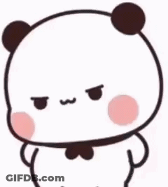 Angry Cartoon Panda Bear GIF