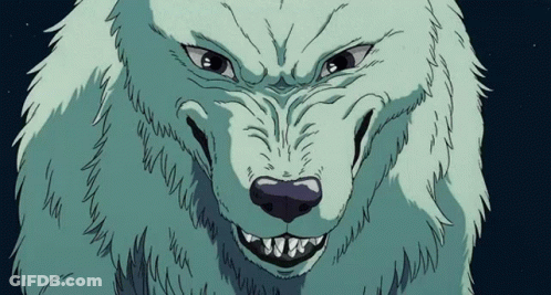 Angry Cartoon Polar Bear GIF