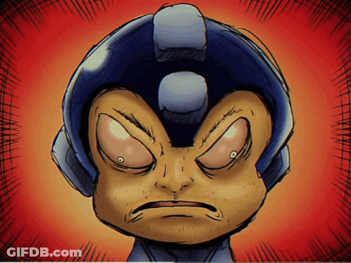 Angry Cartoon Robot GIF