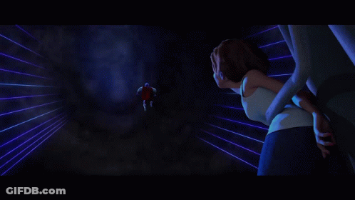 Angry Cartoon Superhero In Red And White GIF