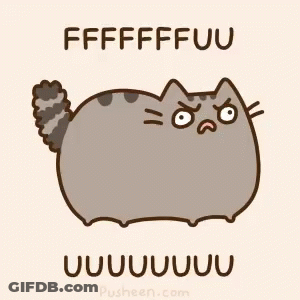 Angry Cat Saying Fffffffuu GIF