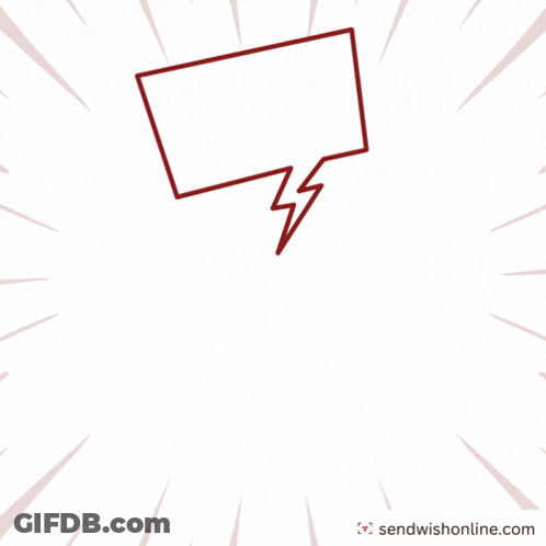 Angry Cat With Speech Bubble GIF