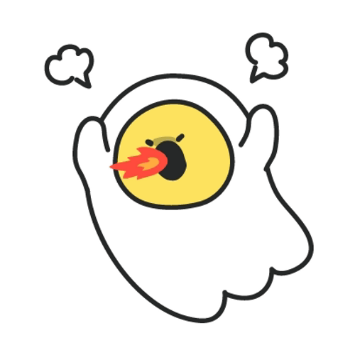 Angry Cute Ghost Eyes In Flame GIF