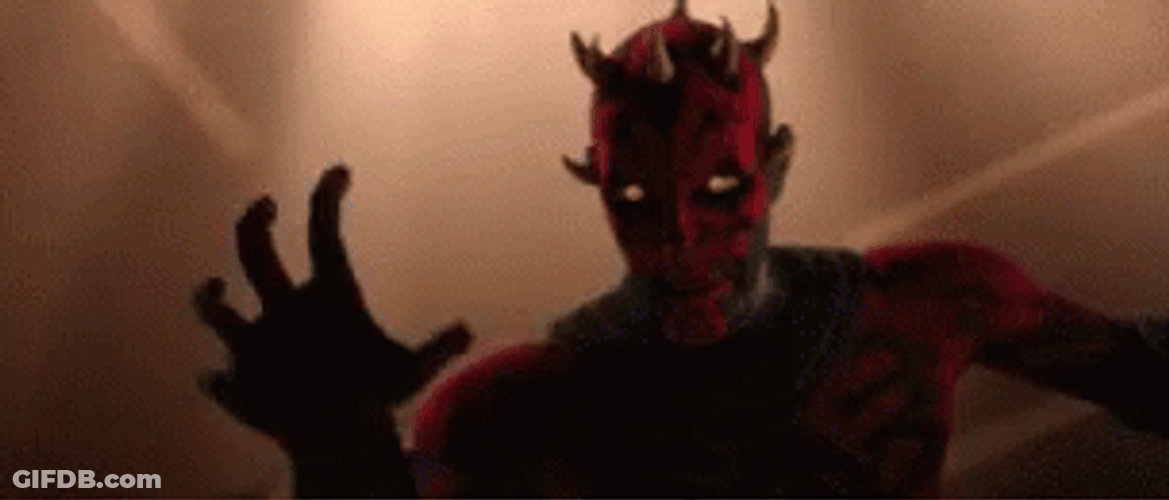Angry Darth Maul Scary Face GIF