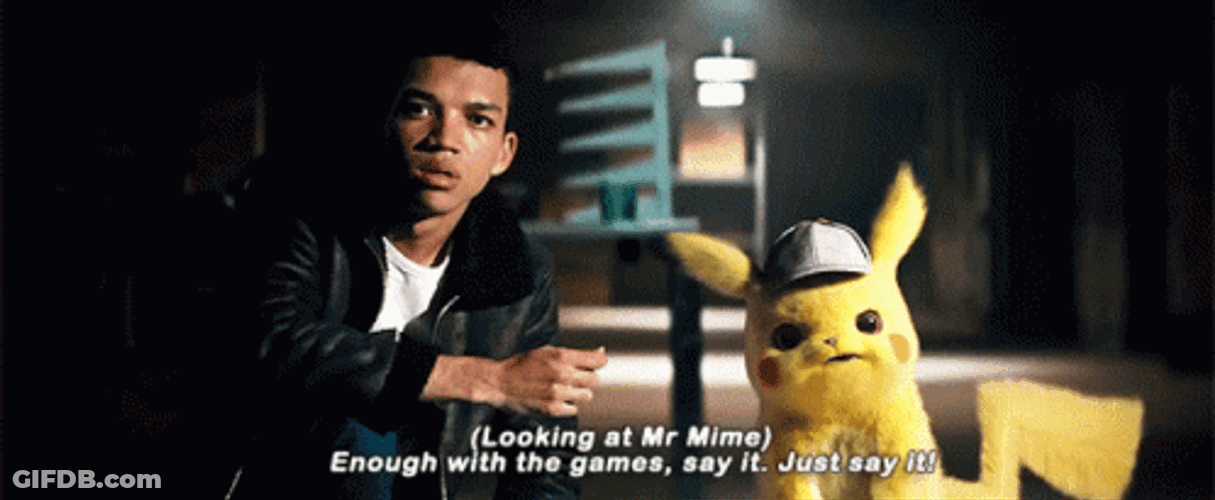 Angry Detective Pikachu With Harry Goodman GIF
