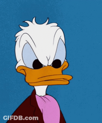 Angry Donald Duck GIF