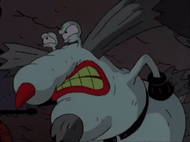 Angry Eating Monster Inside House GIF