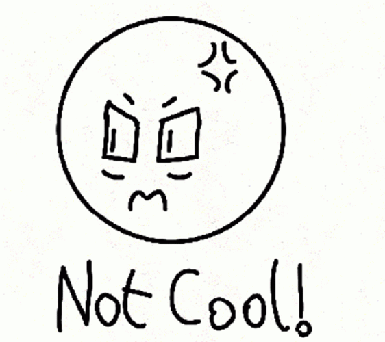 Angry Emoji Not Cool GIF