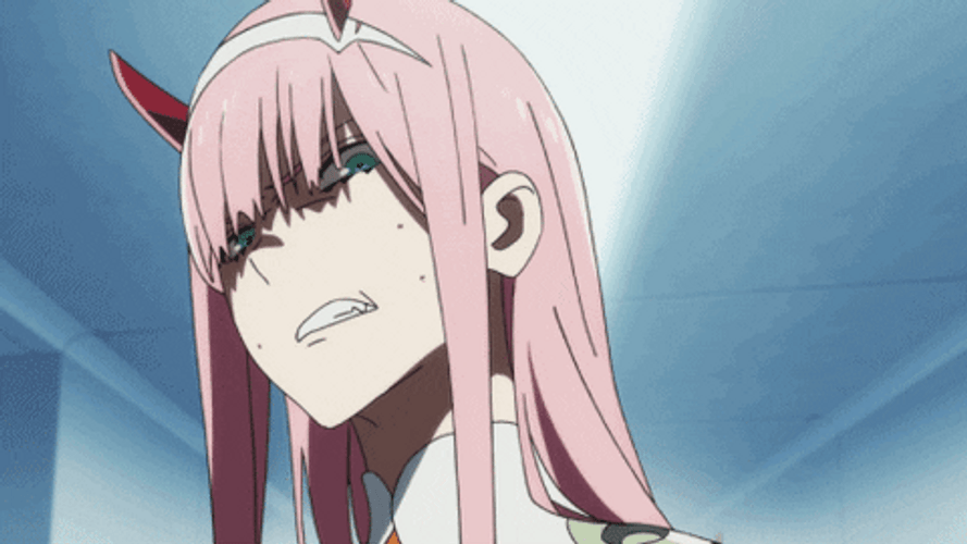 Angry Eyes Zero Two GIF